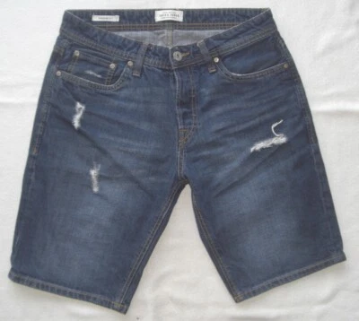 JACK&JONES Cortos Hombre Pantalones Vaqueros Rick Original TAMAÑO S Muy Bien - Imagen 1 de 2