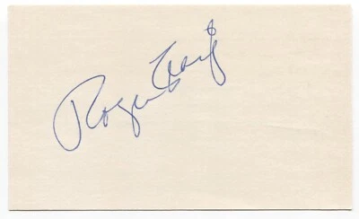 Roger Craig Signed 3x5 Index Card Baseball Autographed Signature Brooklyn Dodger - Image 1 of 2