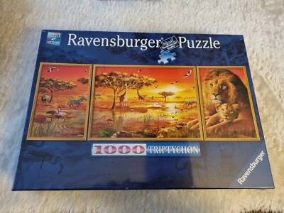 🧩NEU:Afrikanische Impressionen Triptychon Puzzle 1000 T Ravensburger jigsaw🧩 - Bild 1 von 3