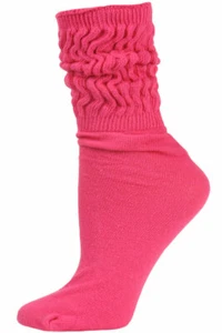 Millennium Women's Slouch Socks - 1 Pair - Hot Pink - Picture 1 of 1