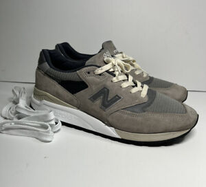 NEW BALANCE 998 Suede Grey Sz 10 Men Athletic Sneakers