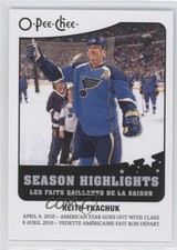 2010-11 O-Pee-Chee Season Highlights Keith Tkachuk #SH-3