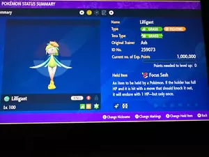 Pokemon Scarlatto e Viola Lucido Hisui Lilligant 6IV Pronto per la Battaglia Consegna Veloce! - Foto 1 di 4