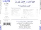 CLAUDIO MERULO: MISSA VIRGINIS MARIE "IN ANNUNTIATONE DOMINI" NEW CD