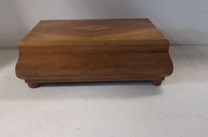 Vintage wooden Chest Jewelry Necklace Storage Box - Picture 1 of 12