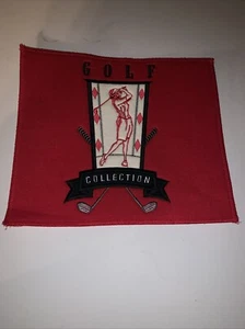 Ladies Raised Lettering Iron/Sew on 11 1/2”x10” Embroidered VINTAGE Golf Patch - Picture 1 of 2