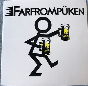 "Farfrompuken” Vinyl Bumper Sticker (party/tailgate sticker) Count Of 5 Stickers - Picture 1 of 1