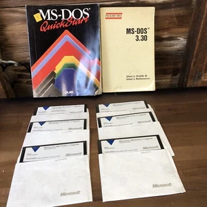 vintage  Microsoft MS-DOS 5 Upgrade on 5-1/4" 5.25" Floppies Floppy Disks - Picture 1 of 5