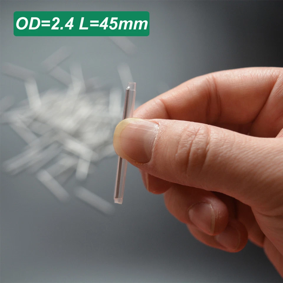 2500pcs￠2.4 45mm Fiber Optic Fusion Splice Protector Protection Sleeves, Clear - Image 1 of 1