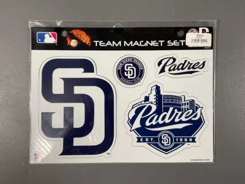 San Diego Padres Team Magnet Set Fridge Decor MLB Baseball Blue Sports - 4 Pack Cover