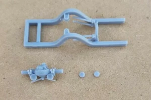 RESIN 3D PRINTED 1/32 NARROWED REAR FRAME CLIP WITH 4-LINK AND 9" FORD REAREND - Picture 1 of 3