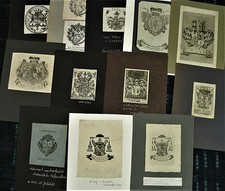 EXLIBRIS-Sammlung, 32 historische Blätter des 17. Jahrhdts, Kupferstiche....
