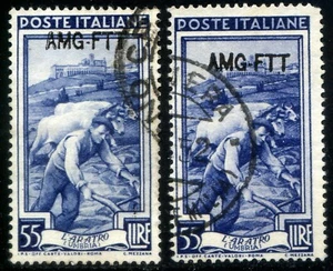 Occupazioni Trieste A 1950/54 Italia al Lavoro n. 103 - varietà - usato (m3004) - Picture 1 of 1