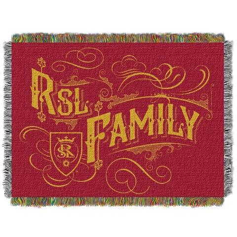 Real Salt Lake Tapestry Throw 48 x 60" “Handmade OFFICIAL MLS Cover