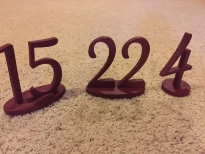 Paintable Wedding Freestanding table Numbers  - Image 1 of 2