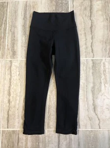 Lululemon Crop Leggings Black Size 4 - Imagen 1 de 9