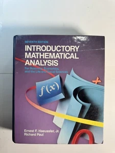 Introductory Mathematical Analysis for Business, Economics, and the Life  NICE - Bild 1 von 5