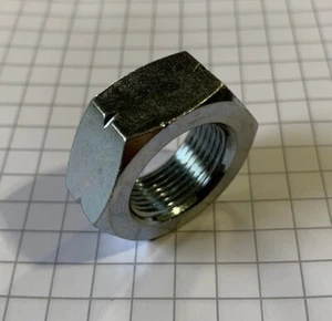 7/8 - 18 LH thread jam nut for GM tie rod and drag link ends zinc finish - Picture 1 of 2