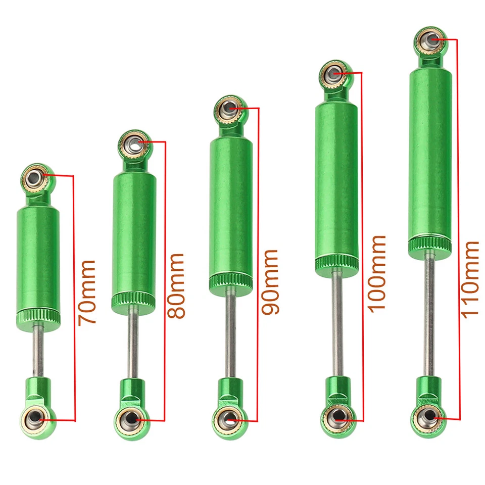 4PCS 70 80 90 100 110mm Shock Absorber for 1/10 Axial SCX10 II TRX4 MST Redcat - Image 1 of 4