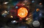 SOLAR SYSTEM - ORBITING THE SUN POSTER - 22x34 - SPACE 17341