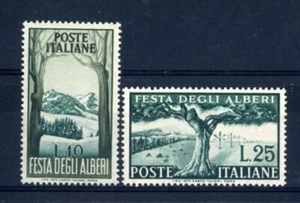 ITALIA REP. - 1951 - Festa degli Alberi - 10 e 25 Lire- Albero secolare MNH** - Picture 1 of 2
