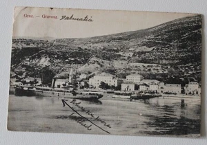 1912 Croatia PC GRUZ/GRAVOSA from GIBRALTAR to ANTOFAGASTA then VALPAR/CHILE-H65 - Picture 1 of 2