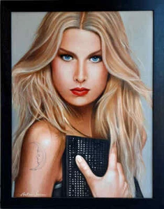Antonio Sciacca Olio su Tela 90x70 "ICONA DELLA BELLEZZA" Arte Contemporanea - Foto 1 di 3