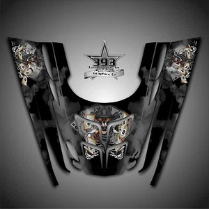 GRAPHICS DECAL WRAP POLARIS GEN II 2, 1999 2000 2001 2002 2003 OUTLAW Black - Bild 1 von 1