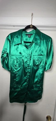 Blusa para mujer Dialogue verde talla 1X Foto 1 de 4