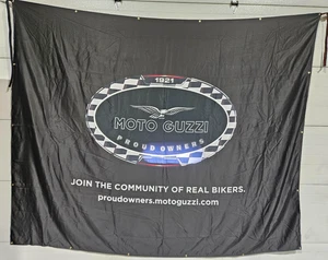 MOTO GUZZI - Join The Community Of Real Bikers Banner 92 X 116 Inch - Picture 1 of 1