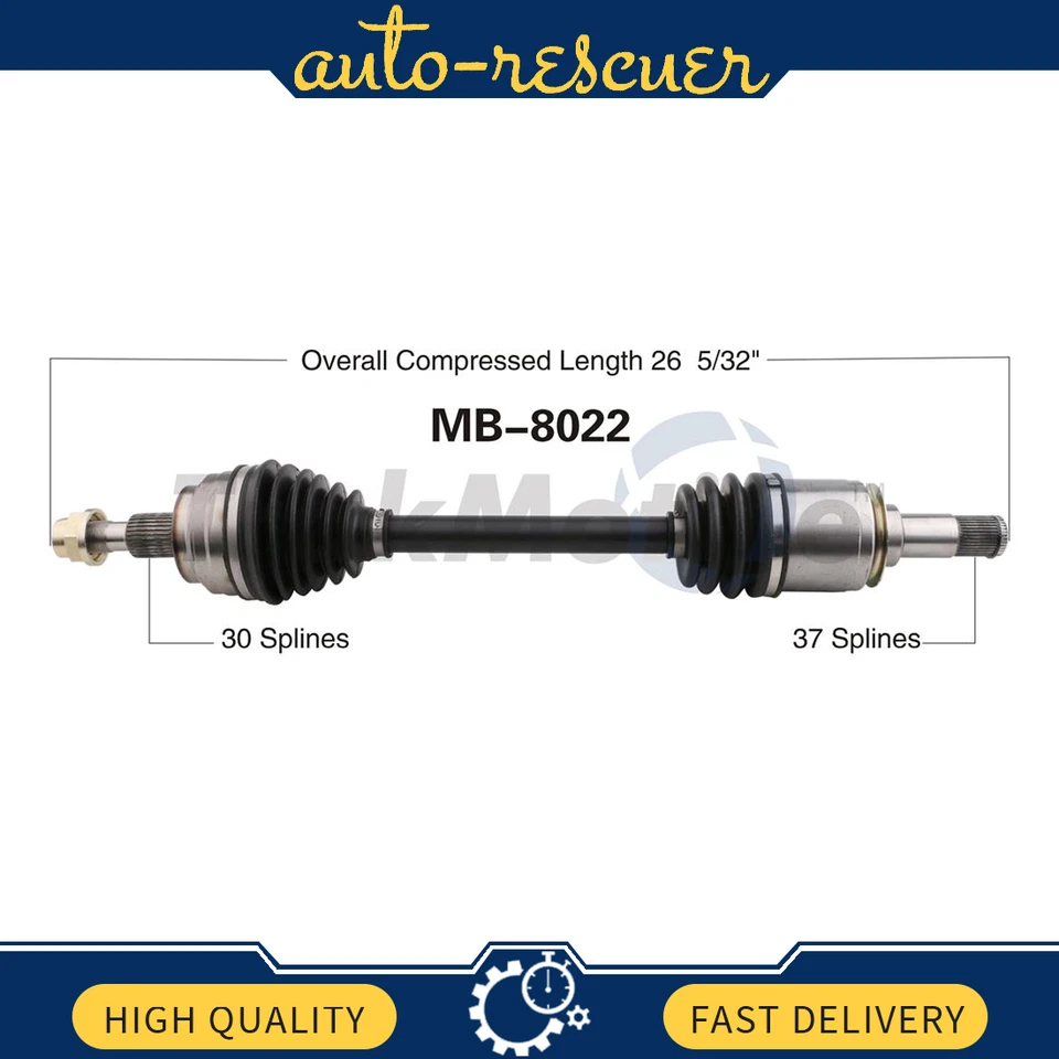 Eje delantero izquierdo CV SurTrack para Mercedes GL350 GL450 ML500 AWD Foto 1 de 2