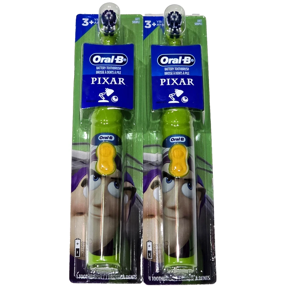 2 Pack Oral-B Pixar Battery Powered Toothbrush Buzz Lightyear - Image 1 of 1