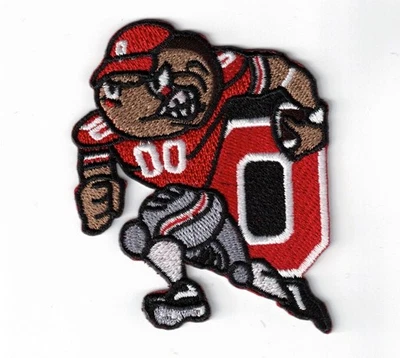 Ohio State Buckeyes Brutus Football Logo Embroidered 3in Iron / Sew-On Patch - Image 1 of 2