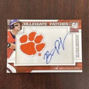 2009 Donruss Elite Extra Edition Collegiate /125 Ben Paulsen #31 Patch Auto - Picture 1 of 2