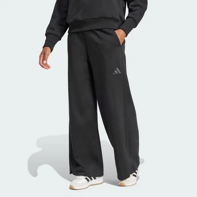adidas women ALL SZN Fleece Loose Wide-Leg Pants - Image 1 of 4