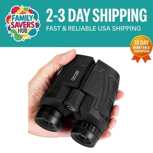 High-Powered 12x25 Binoculars for Adults & Kids - Large Eyepiece, Easy Focus - Picture 1 of 11