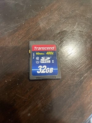 Transcend 32Gb SDHC 60 MB/s UHS I 400x - Image 1 of 2