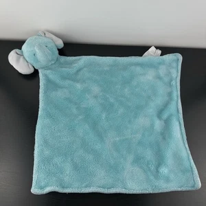 Carters Elephant Lovey Bright Blue Security Blanket Baby Plush Animal Corner - Picture 1 of 5