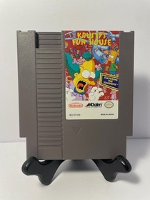 Krusty's Fun House (Nintendo NES) Cleaned Tested