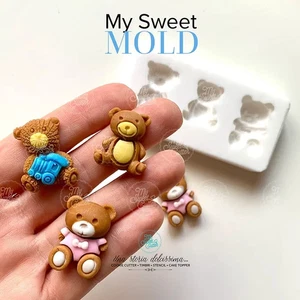 My Sweet Mold Silikon Tiere Geburt Bären - Bild 1 von 2