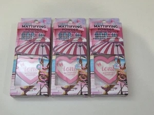 Polvo matificante Ioni Beauty casa de muñecas piscina fiesta apenas hay lote de 3 - Imagen 1 de 3