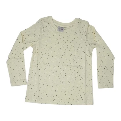 Hanna Andersson NWT Gold Foil Dot Long Sleeve Combed Cotton Tee. Size 4. Sparkle - Image 1 of 4