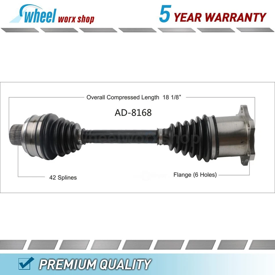 Передний правый вал оси CV для Audi A5 Quattro 2,0 л 2013 2014 2015 2016 2017 - Изображение 1 из 1