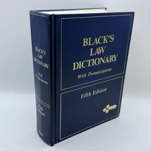 Black's Law Dictionary Fifth Edition With Pronunciations 1979 Hardcover - Bild 1 von 7