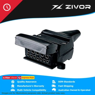 NARVA Trailer Socket 12 Pin Flat With Reed Switch Normal Closed Circuit #82073BL - image 1 of 4