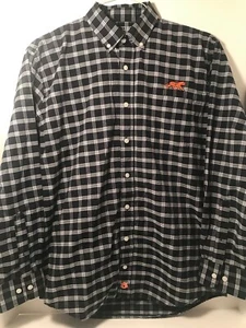Auburn Tigers Southern Collegiate Mens Small Long Sleeve Button Up Shirt Navy - Picture 1 of 5