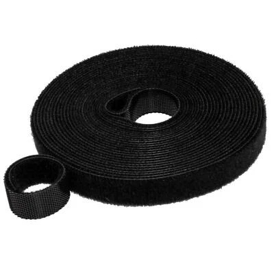 5m Klettband Klettverschluss Breite: 12,5mm beidseitig Haken + Flausch