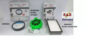 ZR903501+ZR903601+RS-RH5934 KIT FILTRI ROWENTA POWERLINE RH8155 RH8165 - Foto 1 di 5