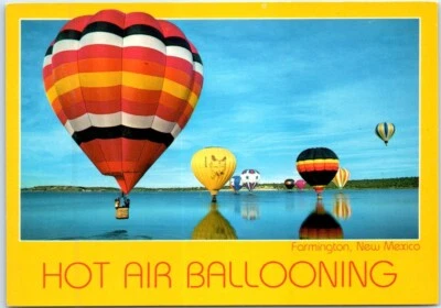 Postcard Hot Air Ballooning Farmington New Mexico USA North America - Image 1 of 2