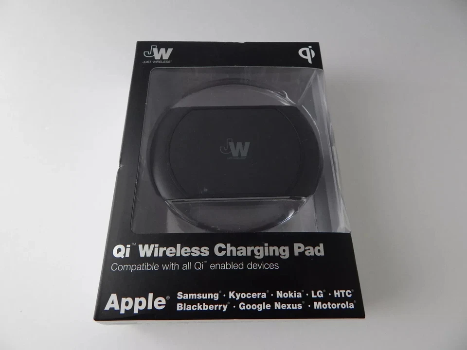 JW универсальный Qi беспроводной зарядки подушечка черный новый - Изображение 1 из 3